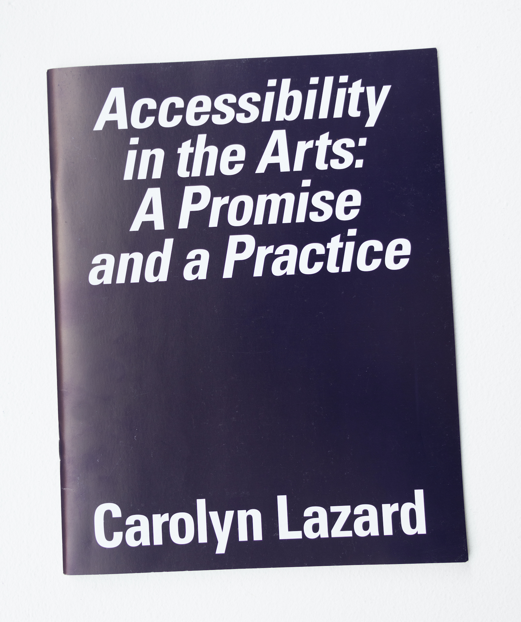 An image of Carolyn Lazard's book 