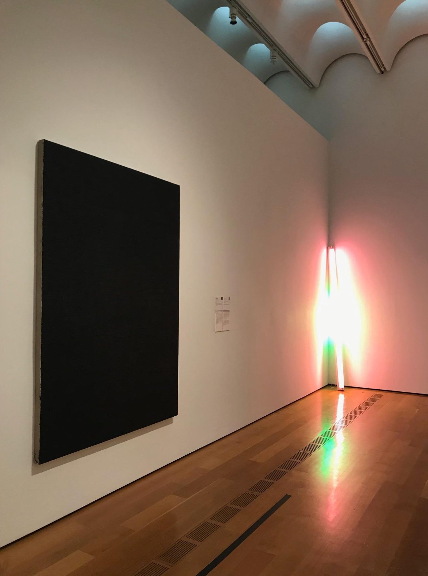 Installation view of black painting at the High Museum.