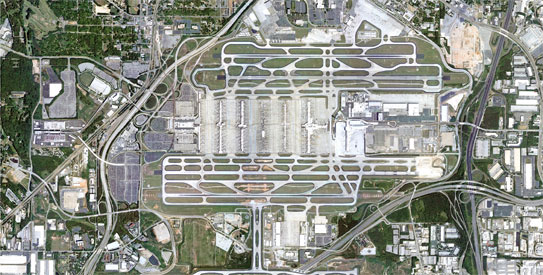 Google Earth screen grab of Atlanta airport
