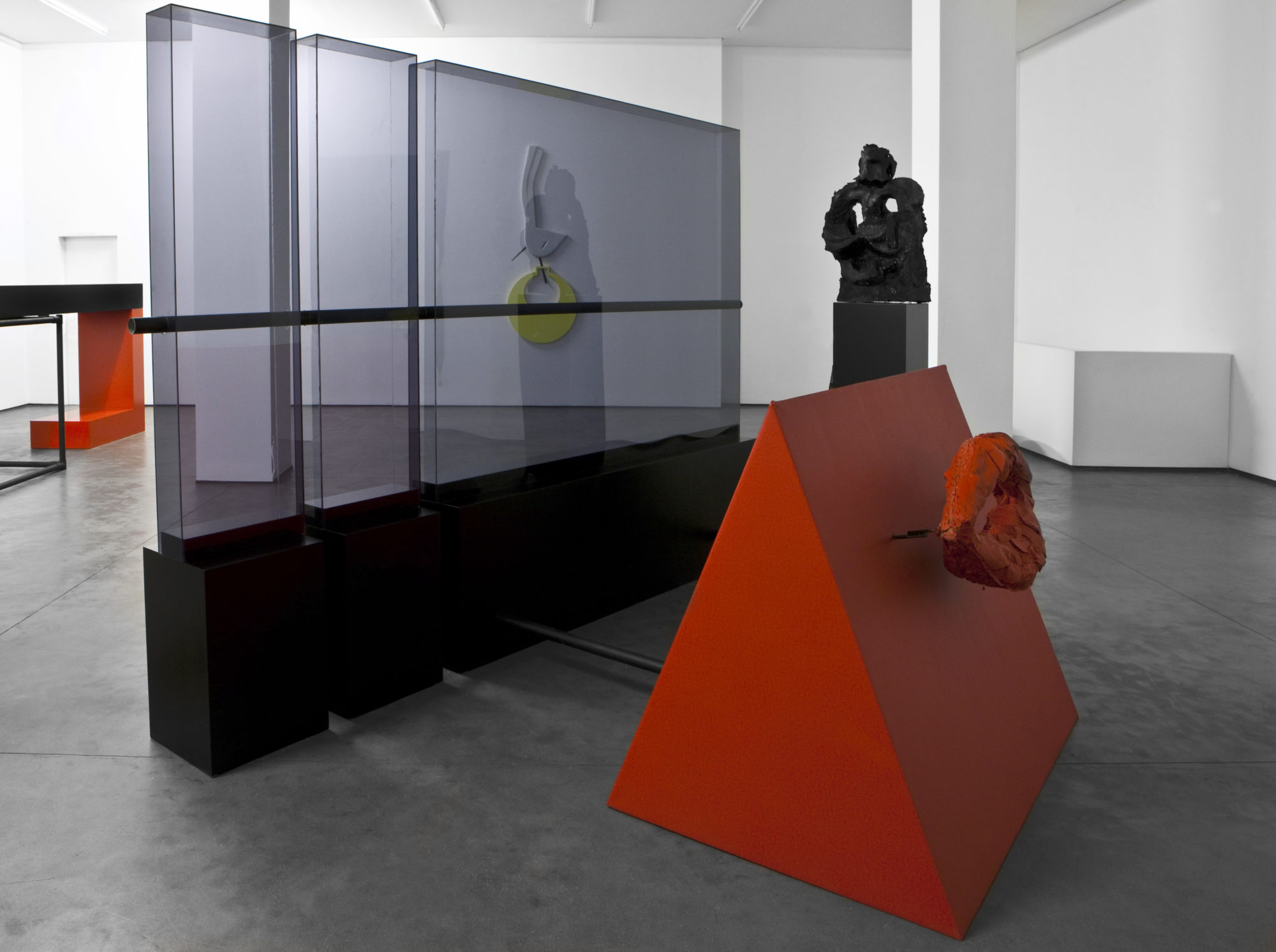 An installation view of Heavy Make up, 2010