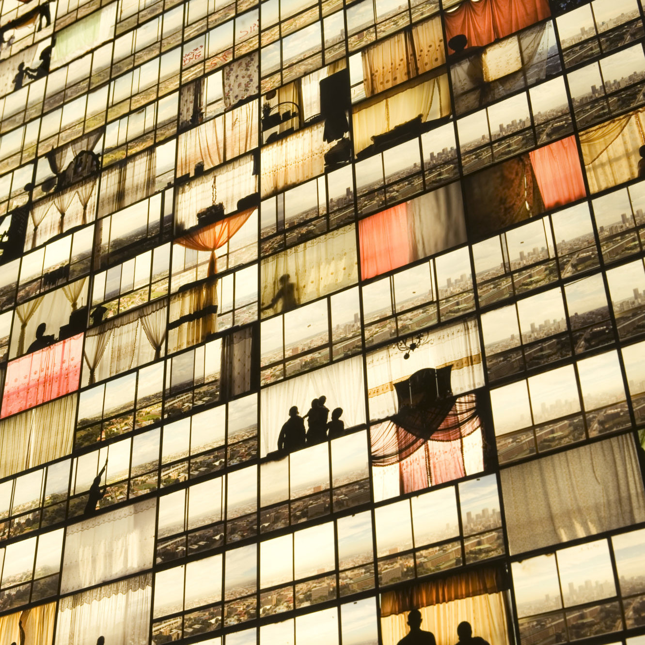 Repeated window pattern of Ponte City