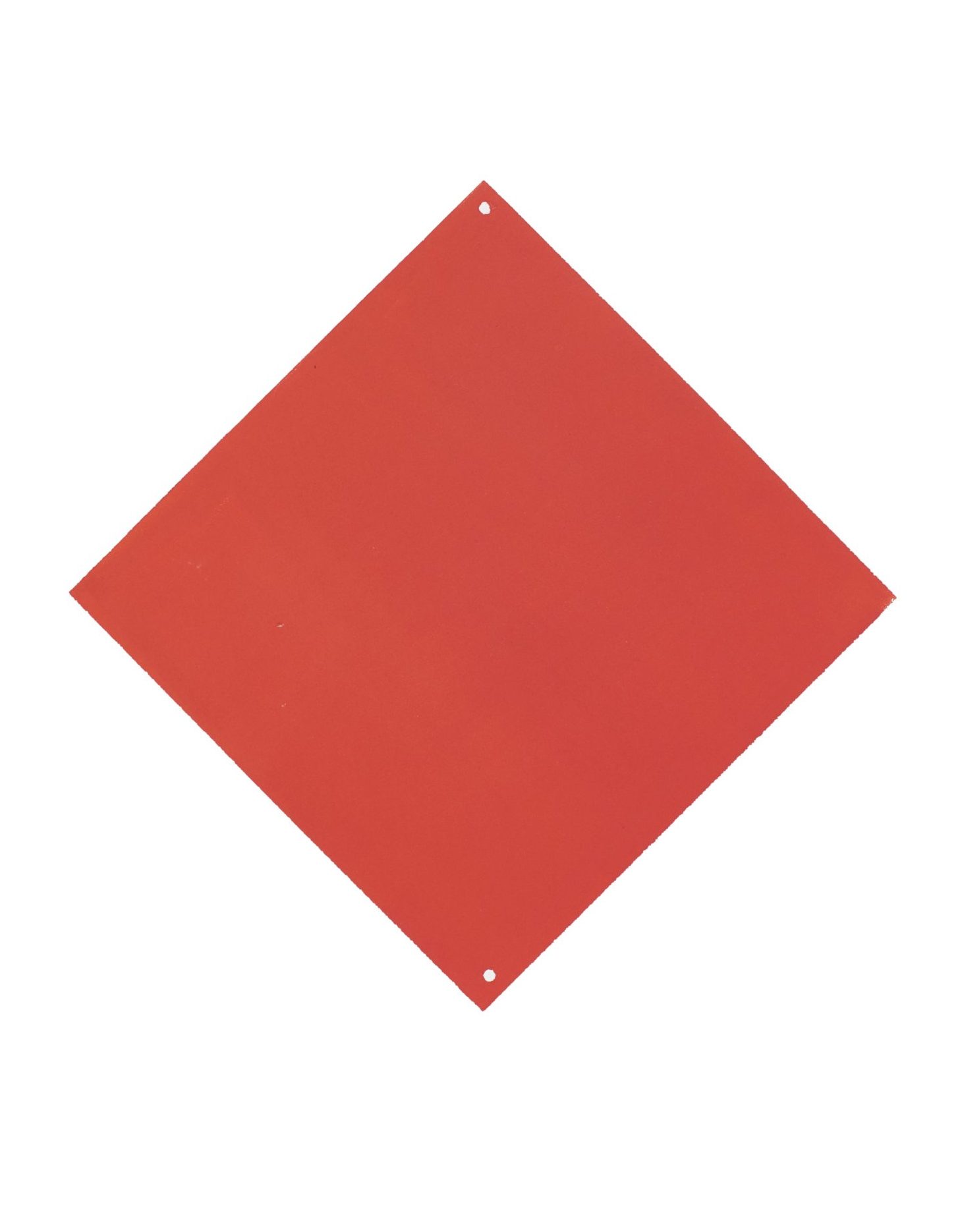 blood orange diamond shape on a white background