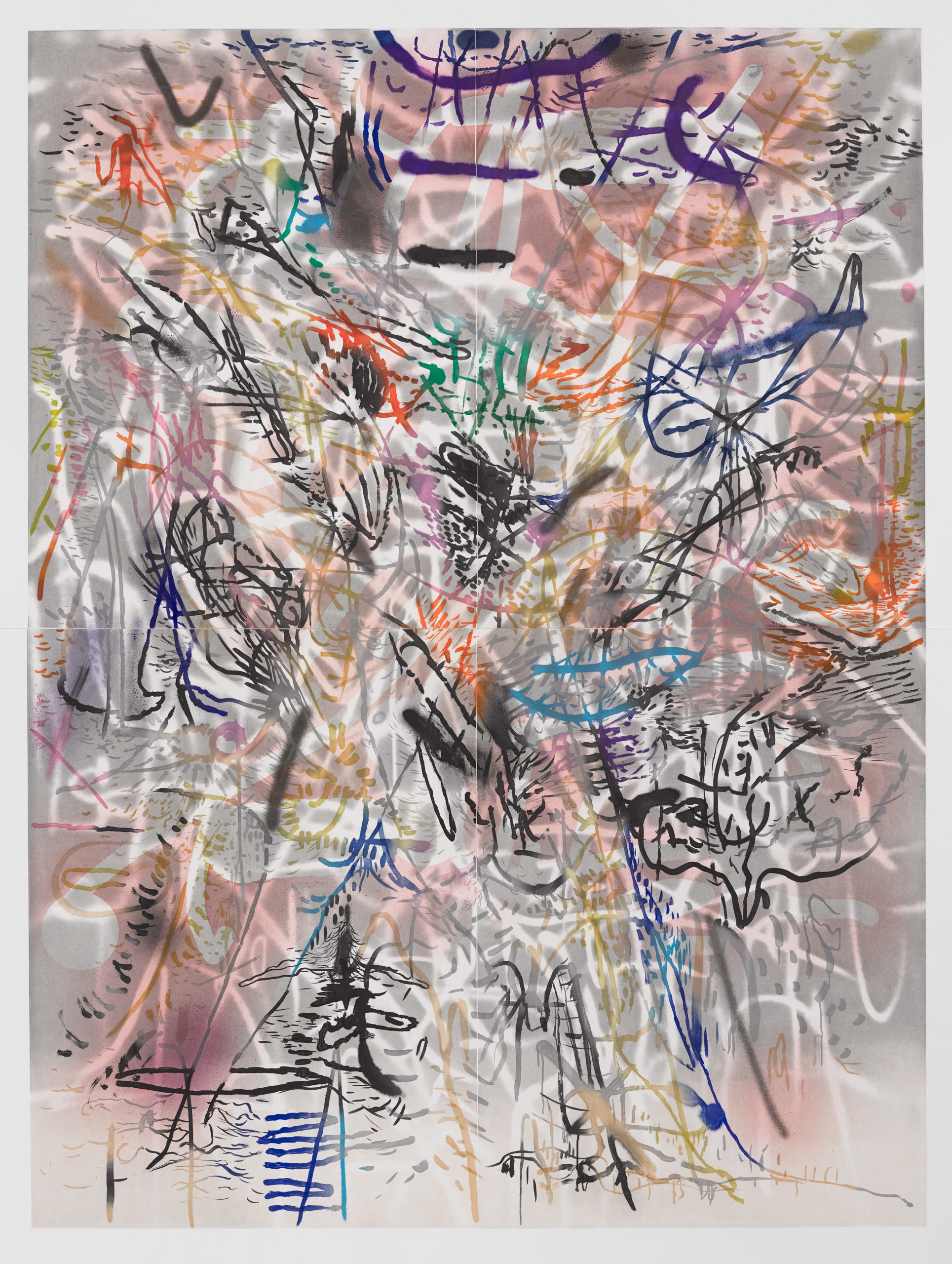 An image of a painting by Julie Mehretu