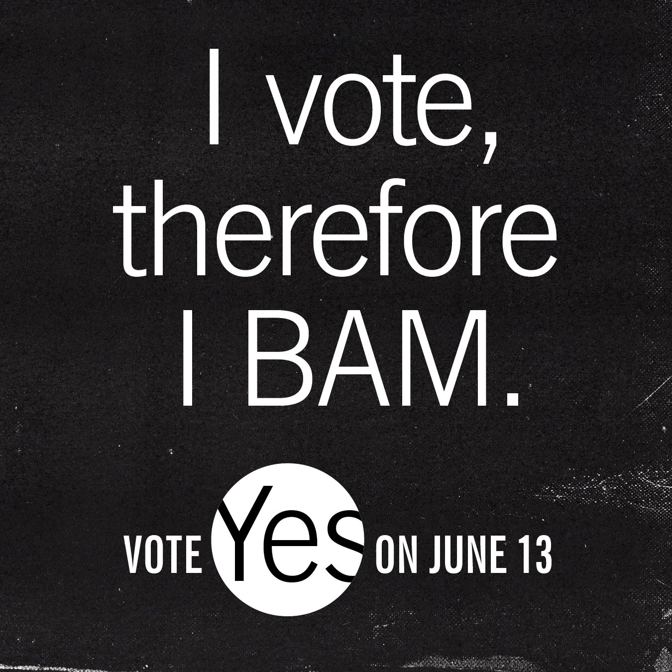 BAM union ad bears text 