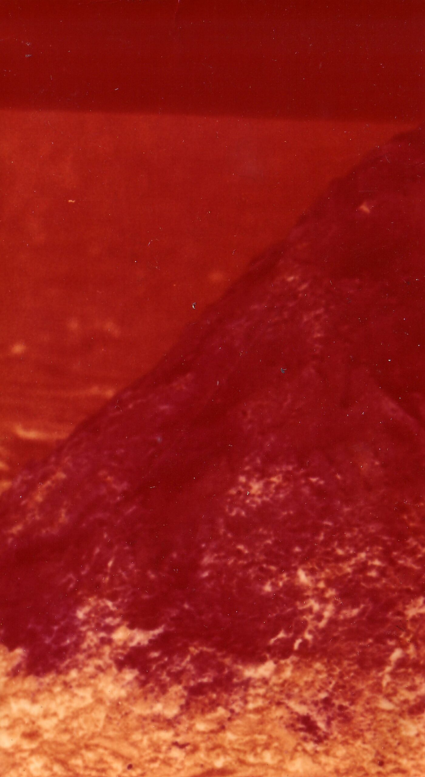 Red Mound sits on Red Field with Red Sky